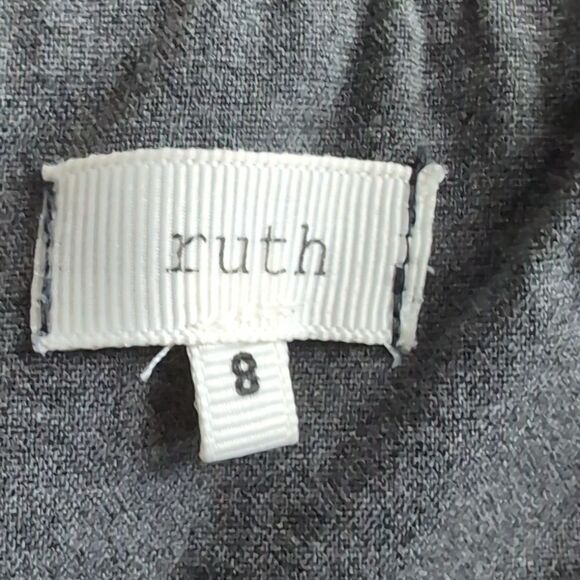 Ruth grey bustier corset top size 6 velvet detail, strapless - Picture 4 of 7